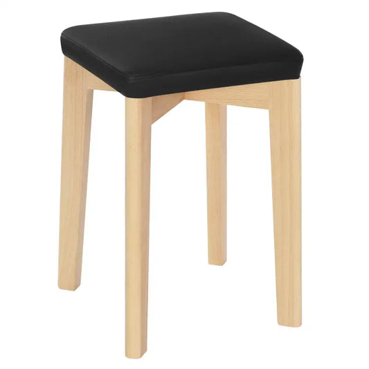BukkitBow - Massief Beukenhouten Krukken - Stabiele Structuur - Zachte en Comfortabele Seat - Praktisch en Compact - 32.5x32.5x47cm