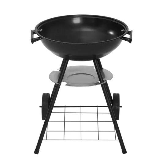 BukkitBow - Mobiele Houtskoolbarbecue - Metaal en Kunststof - 44x73 cm - 41.5 cm Grilloppervlak
