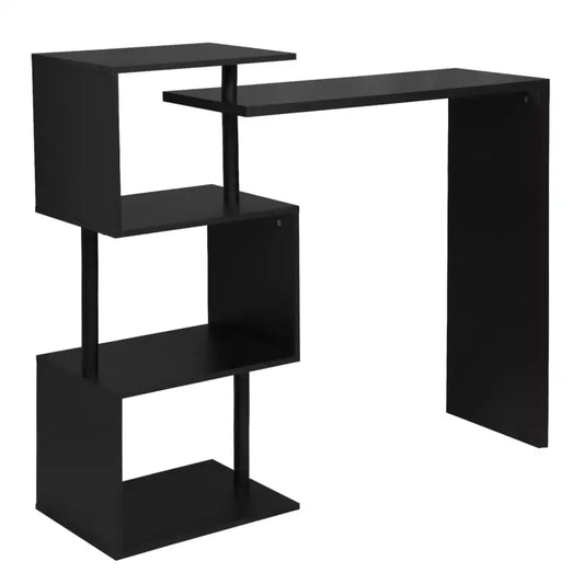 BukkitBow - Moderne Bartafel - Met Vakken - Wit, Zwart of Donkerbruin - Max Capaciteit: 100kg - 97.5x38cm