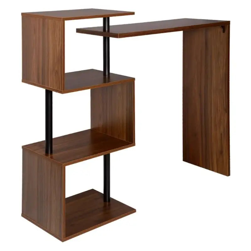 BukkitBow - Moderne Bartafel - Met Vakken - Wit, Zwart of Donkerbruin - Max Capaciteit: 100kg - 97.5x38cm