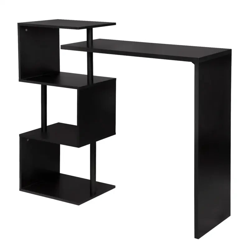 BukkitBow - Moderne Bartafel - Met Vakken - Wit, Zwart of Donkerbruin - Max Capaciteit: 100kg - 97.5x38cm