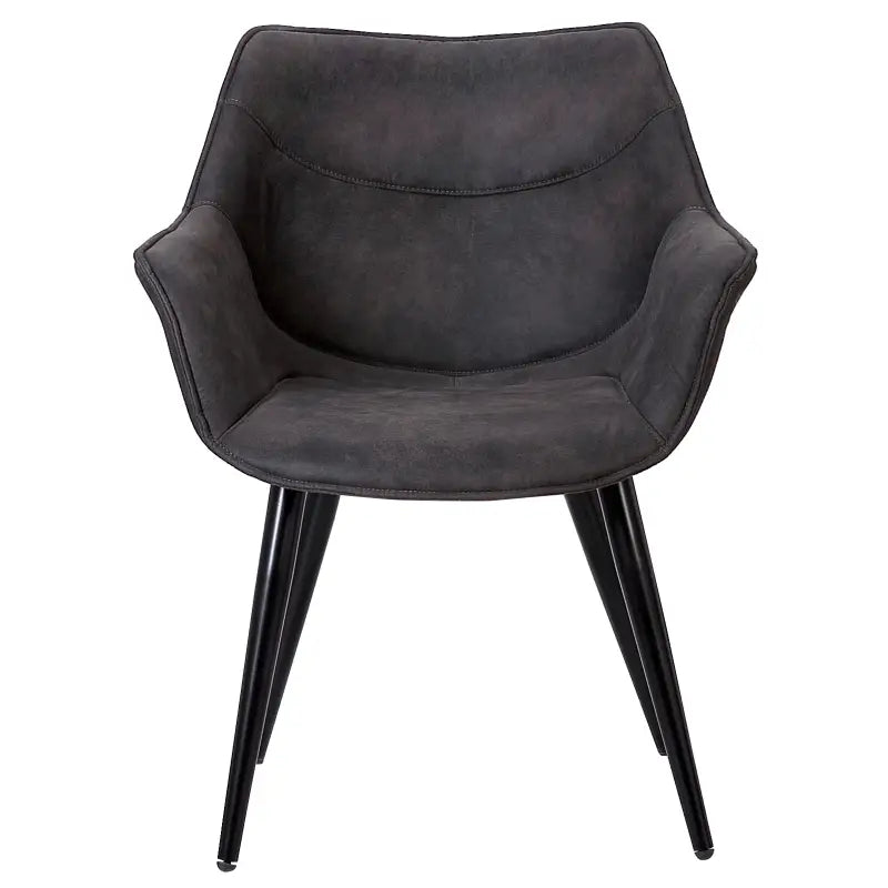 BukkitBow - Moderne Eetkamerstoel met Metalen Poten - Zachte Zitting - Comfortabel en Ergonomisch - Zithoogte: 44CM