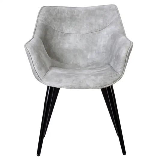 BukkitBow - Moderne Eetkamerstoel met Metalen Poten - Zachte Zitting - Comfortabel en Ergonomisch - Zithoogte: 44CM