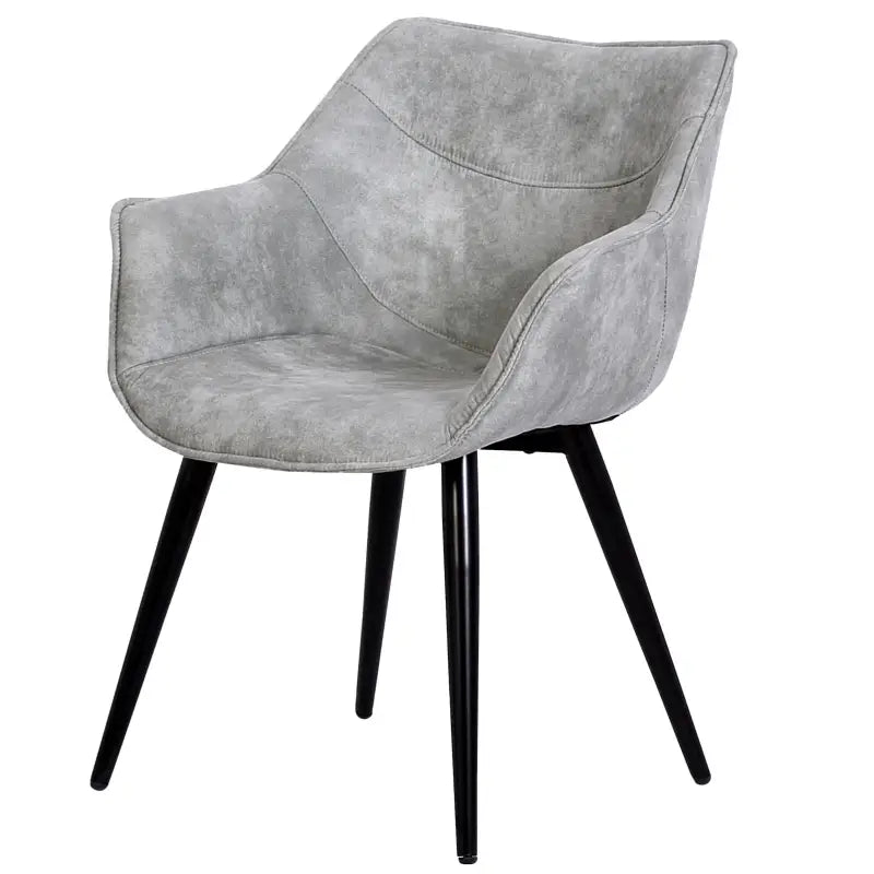 BukkitBow - Moderne Eetkamerstoel met Metalen Poten - Zachte Zitting - Comfortabel en Ergonomisch - Zithoogte: 44CM