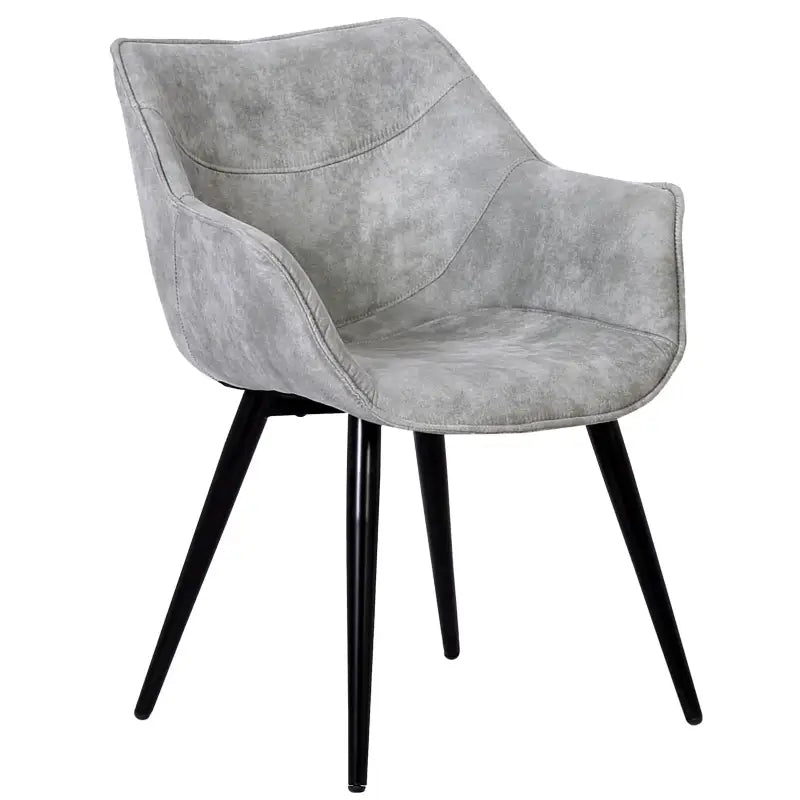 BukkitBow - Moderne Eetkamerstoel met Metalen Poten - Zachte Zitting - Comfortabel en Ergonomisch - Zithoogte: 44CM