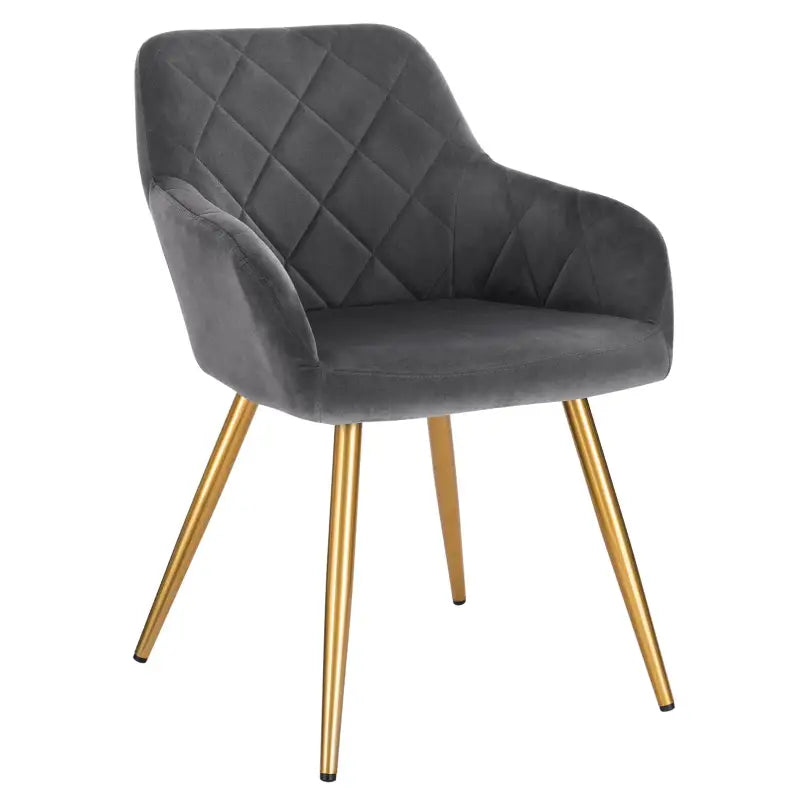 BukkitBow - Moderne Eetkamerstoel - Stoel van Stof/Fluweel - Ergonomisch & Comfortabel - Duurzaam & Stevig - Zithoogte: 47CM