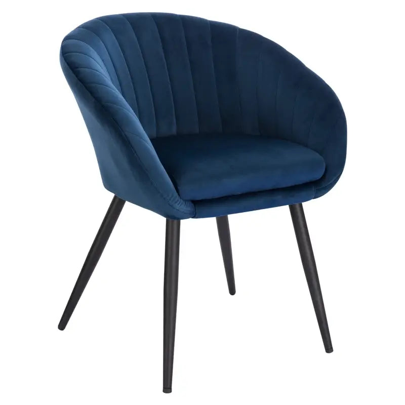 BukkitBow - Moderne Fluwelen Eetkamerstoel met Metalen Poten - Comfortabel en Ergonomisch - Zithoogte: 50CM