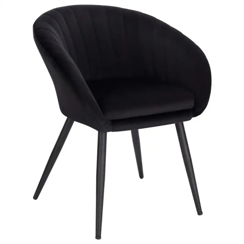 BukkitBow - Moderne Fluwelen Eetkamerstoel met Metalen Poten - Comfortabel en Ergonomisch - Zithoogte: 50CM