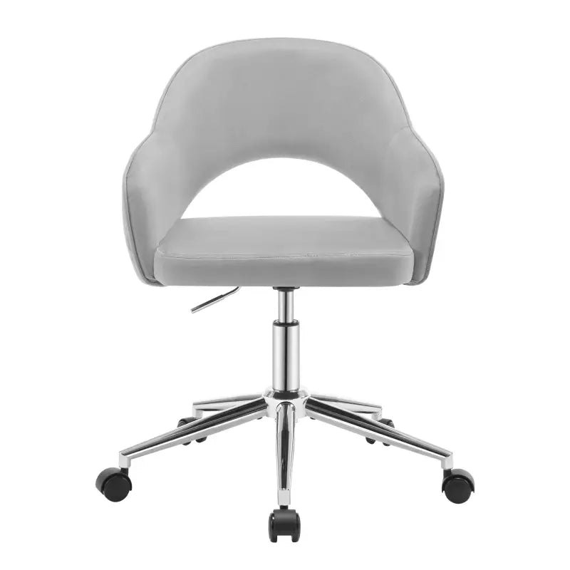 BukkitBow - Moderne Velvet Bureaustoel met Armleuningen - Ergonomisch en In Hoogte Verstelbaar – Fluweel Stof