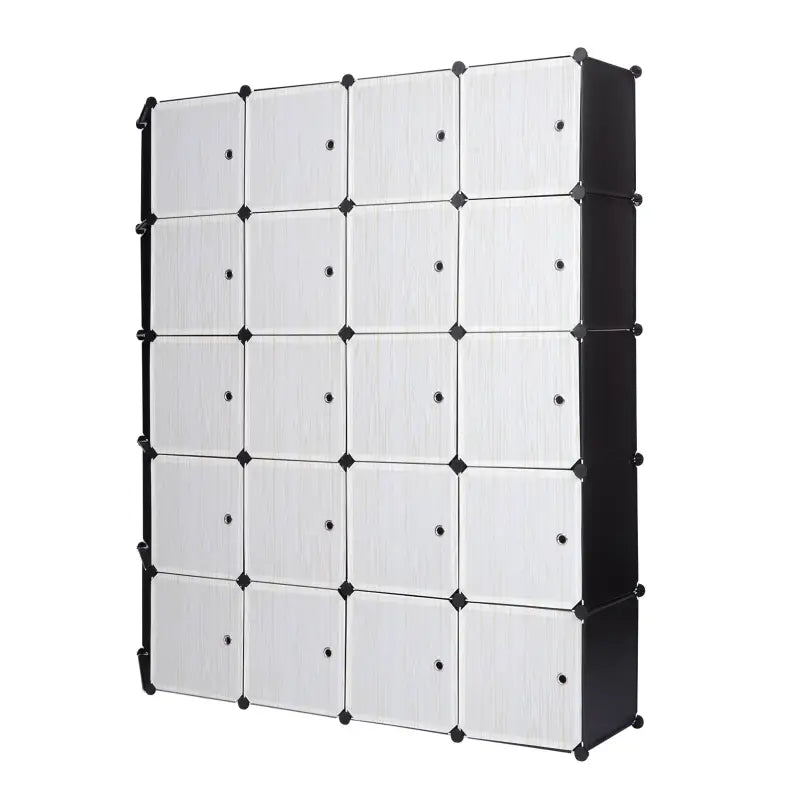 BukkitBow - Modulaire Kledingkast - 20 Kubussen (185X185X35CM)