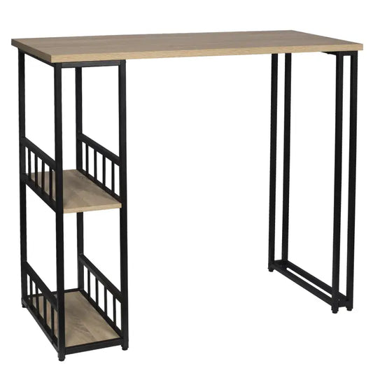 BukkitBow - Multifunctionele Bartafel - Wit/Zwart of Beukenhout - met Planken voor Wijnrek - Laadvermogen: 100kg - 120x50cm