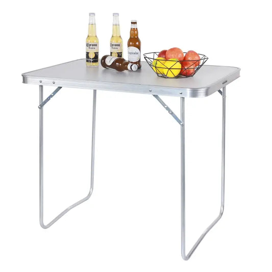 BukkitBow - Multifunctionele Camping Klaptafel - Stevig Aluminium - Ruimtebesparend en Draagbaar - Max 15 kg Belasting - 80x60x70cm