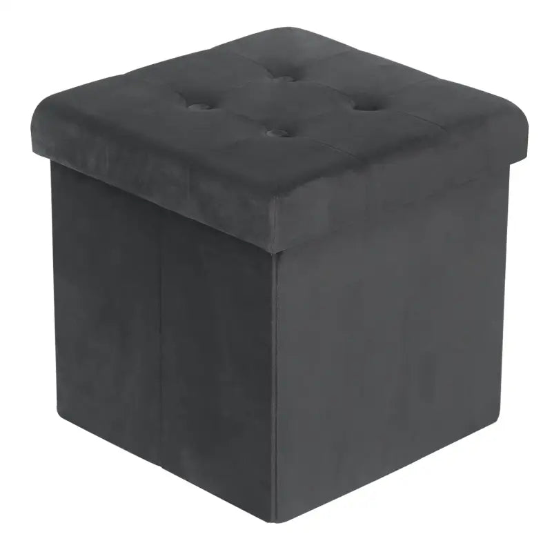 BukkitBow - Opbergkist / Zitbank - Veelzijdig Gebruik - Poef met Opbergruimte - Stabiele Constructie - 37.5x37.5x38CM