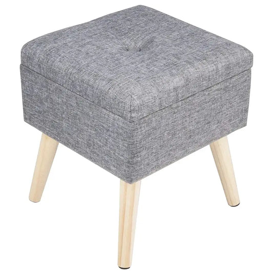 BukkitBow - Opbergkruk - Comfortabele Poef - Handige Opbergruimte - 32x32x36.5CM