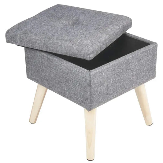 BukkitBow - Opbergkruk - Comfortabele Poef - Handige Opbergruimte - 32x32x36.5CM