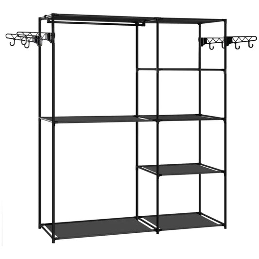BukkitBow - Open Kledingrek - Metaal en Non-woven Stof - 148x166x42.5 cm - 30kg Capaciteit
