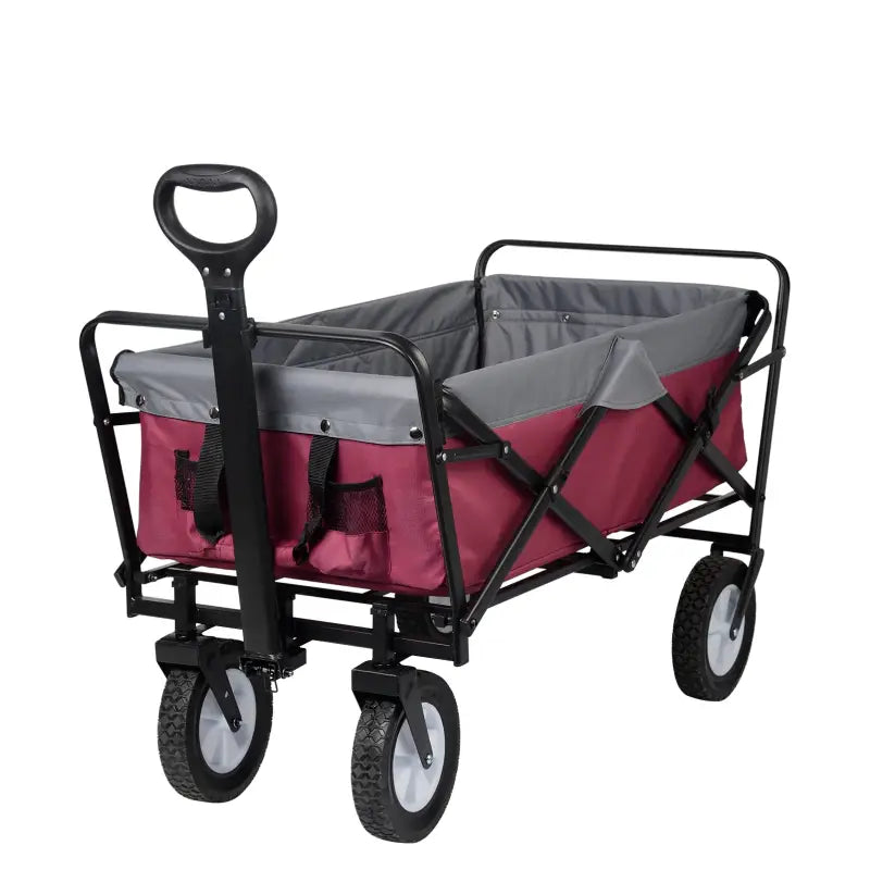 BukkitBow - Opvouwbare Bolderkar - Inklapbare Handkar met Stalen Frame - Massief Rubberen Wielen - Tot 80 kg Belasting