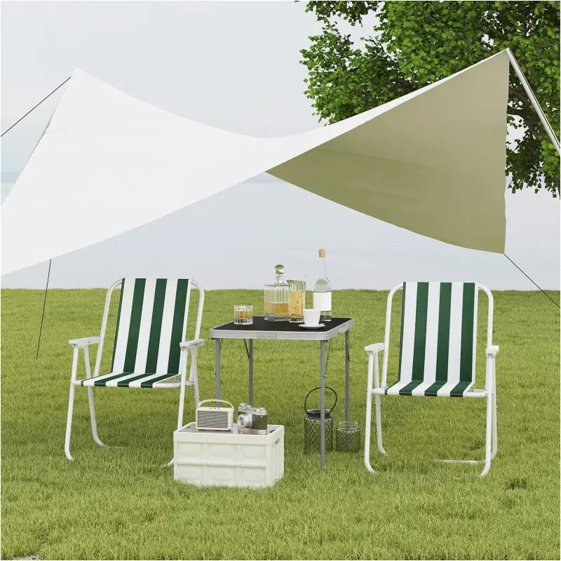 BukkitBow - Opvouwbare Campingstoel - Oxford Doek en IJzeren Frame - Ultra Lichtgewicht - Max 100 kg Belasting