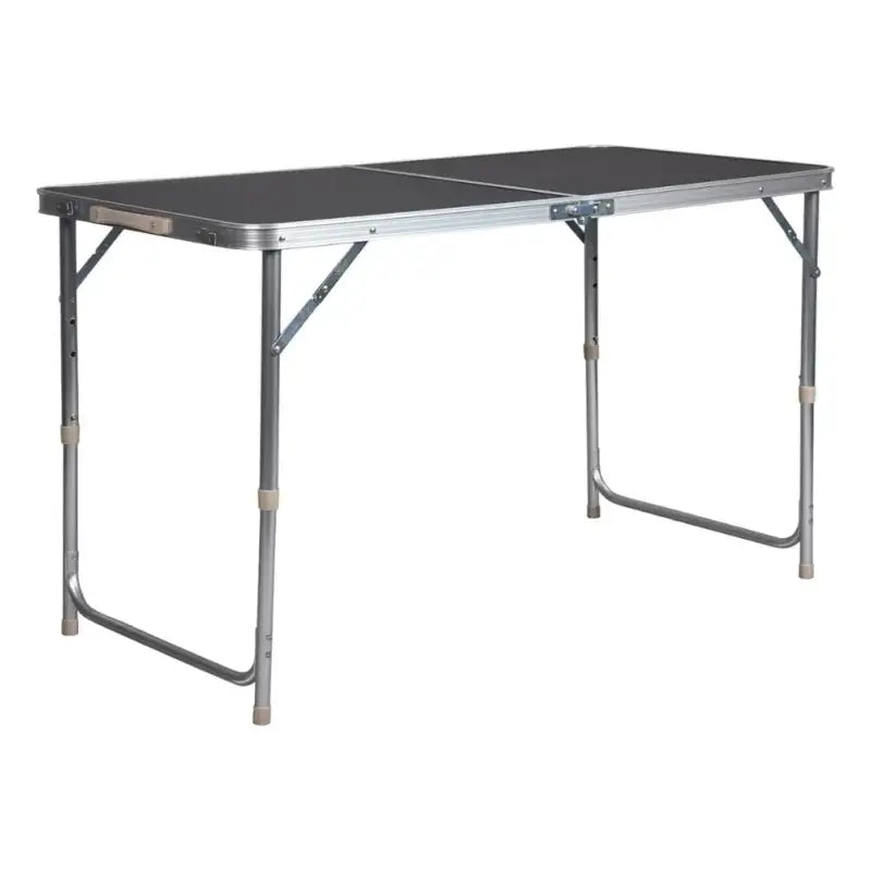 BukkitBow - Opvouwbare Campingtafel - Aluminium Frame met MDF Blad - Verstelbaar in Hoogte - 30kg Laadvermogen - Draagbaar Handvat - 120x(55-70)x60cm