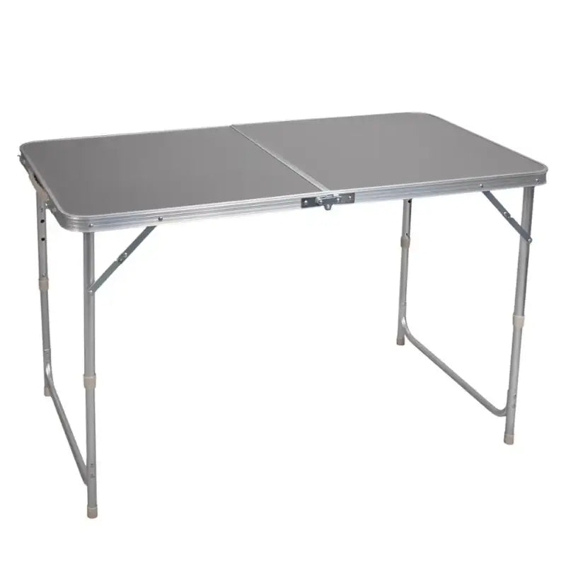 BukkitBow - Opvouwbare Campingtafel - Aluminium Frame met MDF Blad - Verstelbaar in Hoogte - 30kg Laadvermogen - Draagbaar Handvat - 120x(55-70)x60cm