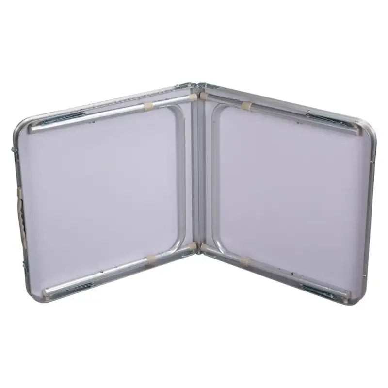 BukkitBow - Opvouwbare Campingtafel - Aluminium Frame met MDF Blad - Verstelbaar in Hoogte - 30kg Laadvermogen - Draagbaar Handvat - 120x(55-70)x60cm