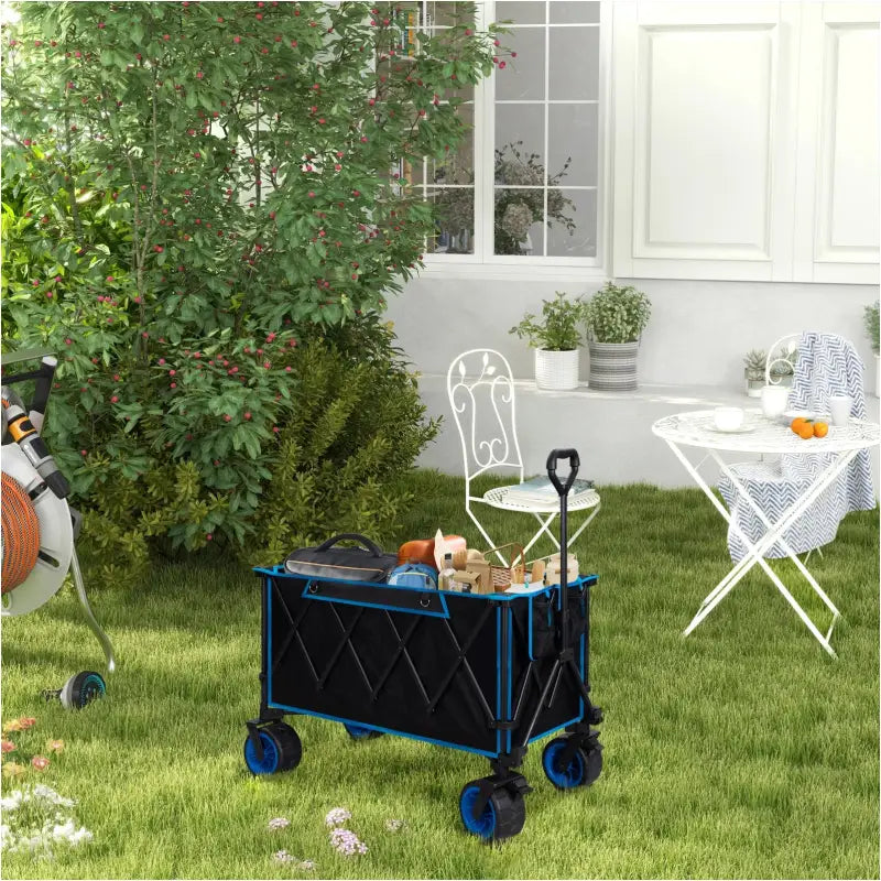 BukkitBow - Opvouwbare Bolderkar - Gecoat Staal met Oxford-Stof - Multifunctioneel - All-Terrain Wielen
