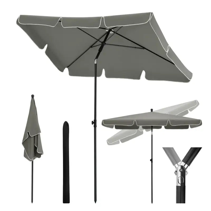BukkitBow - Parasol - UV-Bestendig - Strandparasol - 45° Buigbaar - Waterdicht - 200x120 cm