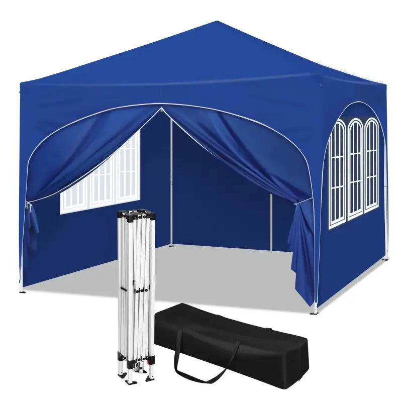 BukkitBow - Partytent met Zijwanden en Ronde Rand – Opvouwbare Tent – Waterdicht en Weersbestendig – Tuinpaviljoen - 300 x 300 cm