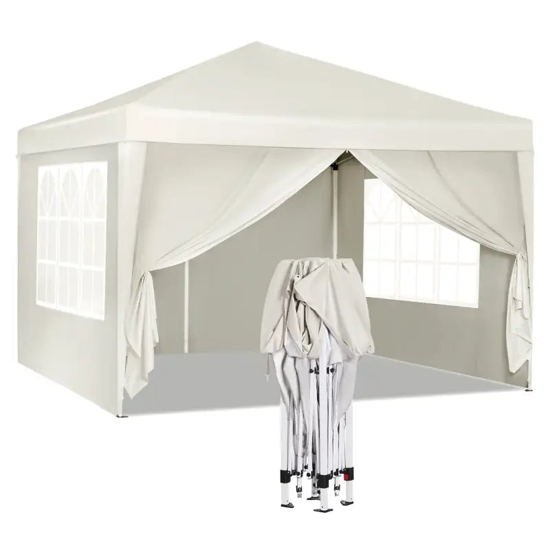 BukkitBow - Partytent met Zijwanden – Opvouwbare Tent – Waterdicht en Weersbestendig – Tuinpaviljoen - 300 x 300 cm