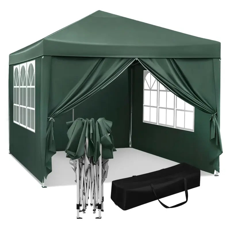 BukkitBow - Partytent met Zijwanden – Opvouwbare Tent – Waterdicht en Weersbestendig – Tuinpaviljoen - 300 x 300 cm