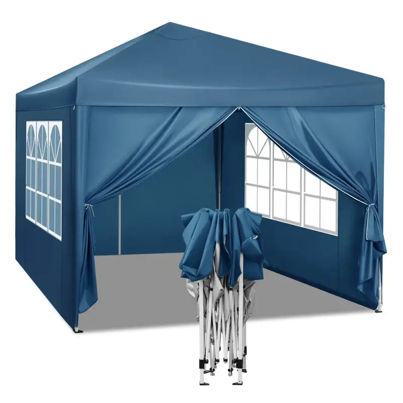 BukkitBow - Partytent met Zijwanden – Opvouwbare Tent – Waterdicht en Weersbestendig – Tuinpaviljoen - 300 x 300 cm