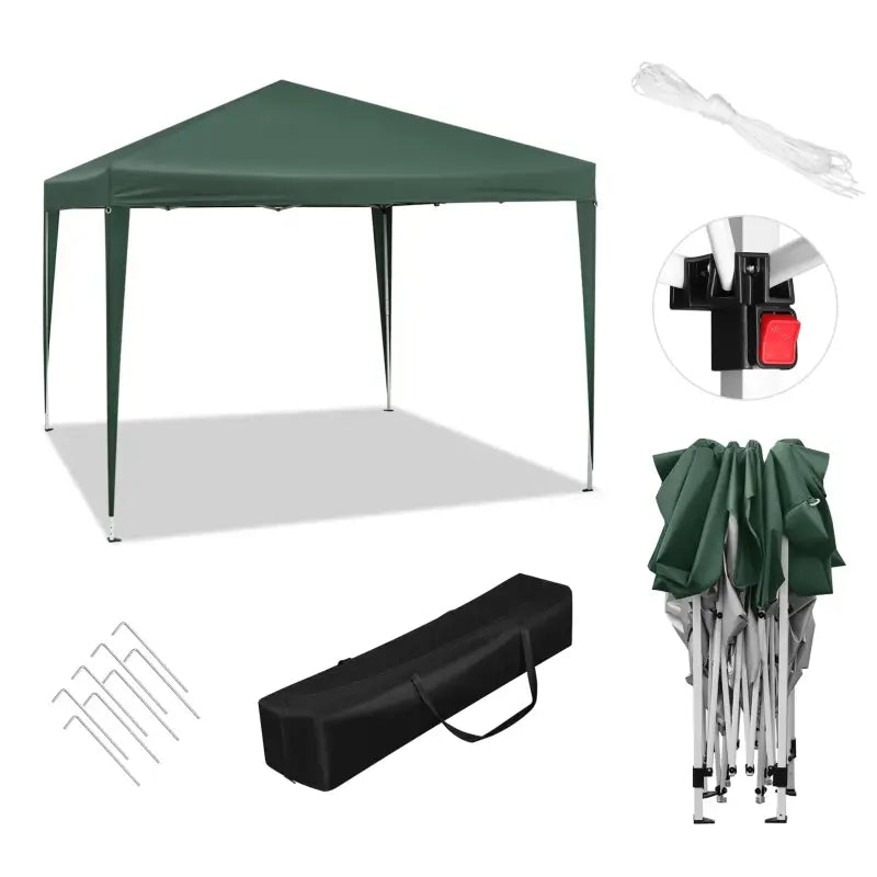 BukkitBow - Partytent – Opvouwbare Tent – Waterdicht en Weersbestendig – Tuinpaviljoen - 300 x 300 cm