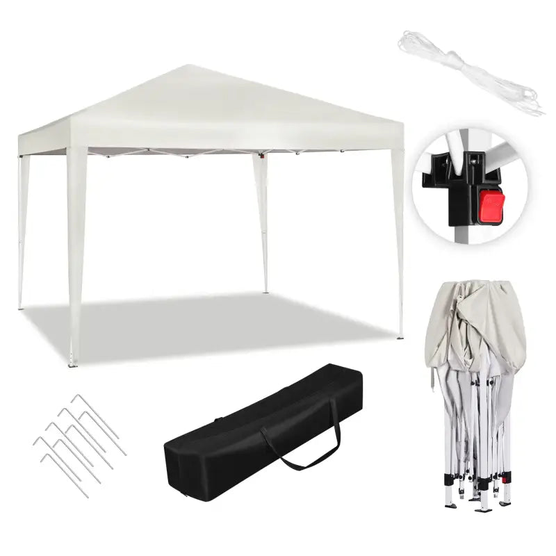 BukkitBow - Partytent – Opvouwbare Tent – Waterdicht en Weersbestendig – Tuinpaviljoen - 300 x 300 cm