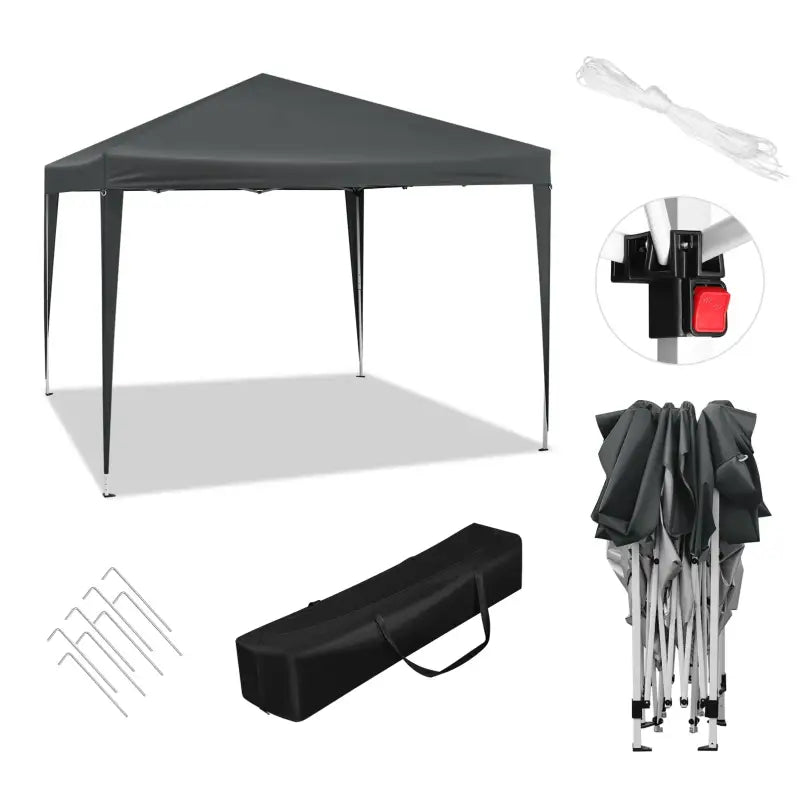 BukkitBow - Partytent – Opvouwbare Tent – Waterdicht en Weersbestendig – Tuinpaviljoen - 300 x 300 cm