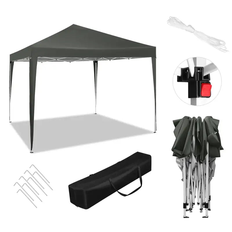 BukkitBow - Partytent – Opvouwbare Tent – Waterdicht en Weersbestendig – Tuinpaviljoen - 300 x 300 cm