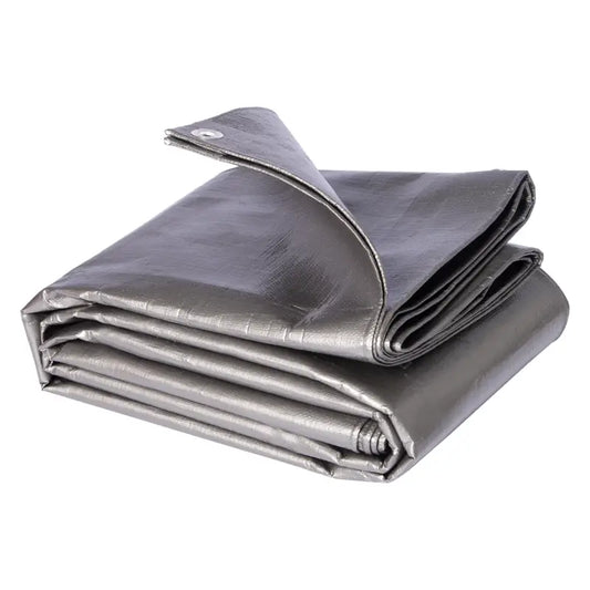 BukkitBow - PE Dekzeil / Afdekzeil - 280g/m² - Waterdicht en UV-Bestendig - Versterkte Randen - Metalen Oogjes om de 50 cm - Veelzijdig Gebruik