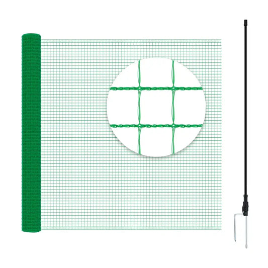 BukkitBow - Pluimveenet - Tuinhek - Campinghek - Afzethek - 53 g/m² PE - Groen