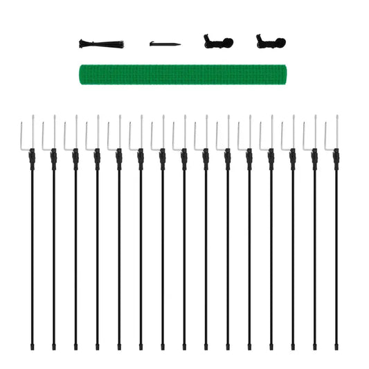 BukkitBow - Pluimveenet - Tuinhek - Campinghek - Afzethek - 53 g/m² PE - Groen