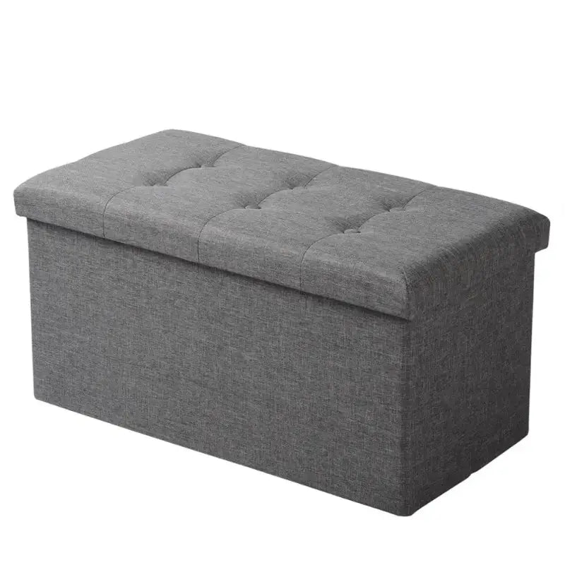 BukkitBow - Poef / Opbergkist met Ruime Opslagruimte - Eenvoudig op te Zetten - Stevige Constructie - Decoratief - 76x38x38CM