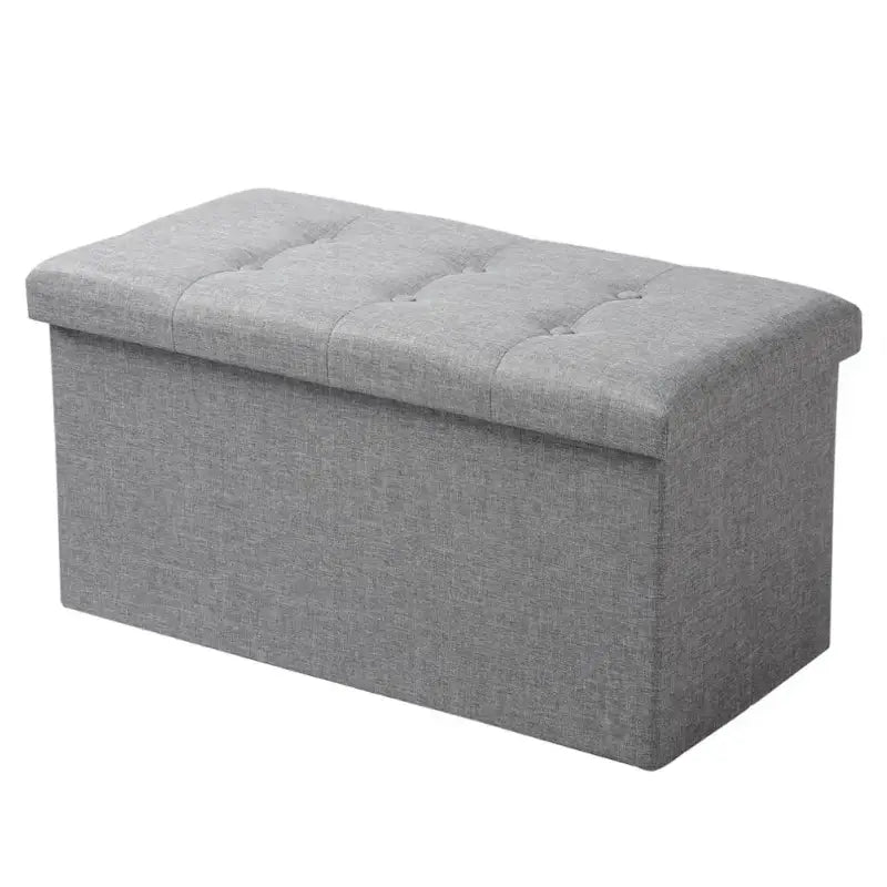 BukkitBow - Poef / Opbergkist met Ruime Opslagruimte - Eenvoudig op te Zetten - Stevige Constructie - Decoratief - 76x38x38CM