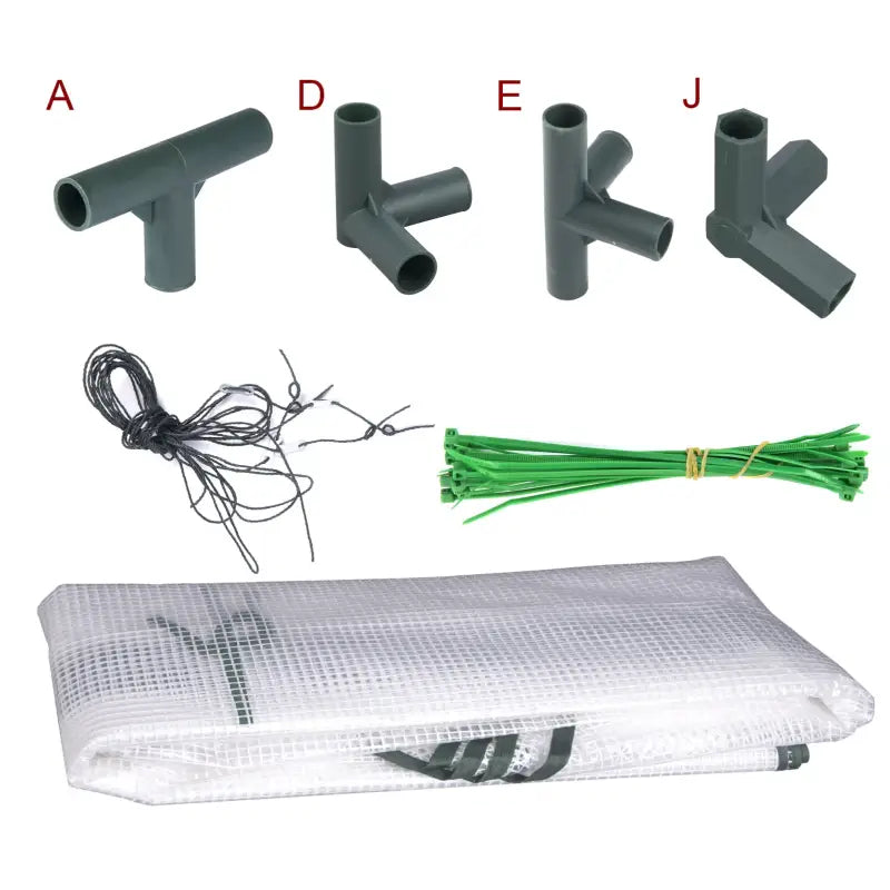 BukkitBow – Polytunnel Tuinkas – Winterproof Tunnel voor Groenten Teelt – Compacte Tuinkas met Groot Luik en 3 Bloemen Planken - 143x73x195CM