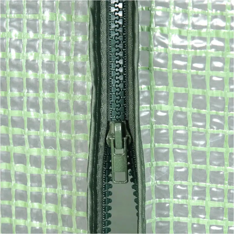 BukkitBow – Polytunnel Tuinkas – Winterproof Tunnel voor Groenten Teelt – Compacte Tuinkas met Groot Luik en 3 Bloemen Planken - 143x215x195CM
