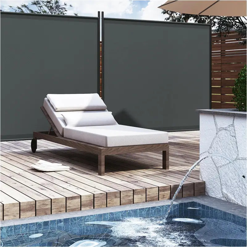 BukkitBow – Privacy Scherm 160g/m² Polyester – 180x177cm Stalen Frame – Voor Binnen en Buiten – Waterdicht en Zonbestendig