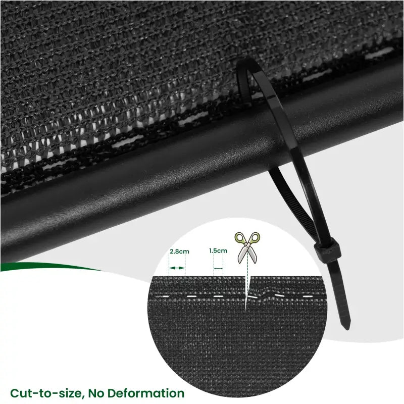 BukkitBow – Privacy Scherm – 280 g/m2 Zonwering – Weerbestendig – Op Maat Knipbaar – Eenvoudige Montage