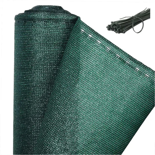 BukkitBow - Privacy Scherm Groen - 150g/m² - Schaduwend: 85% - Temperatuurbestendig - Inclusief Kabelbinders