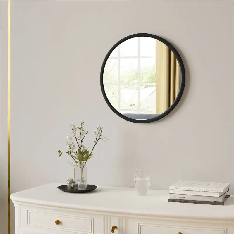 BukkitBow - Ronde Spiegel - MDF met Metaal en Glas - Beschikbaar in 40x40/50x50/60x60cm - Heldere Weergave - Elegante Muurdecoratie