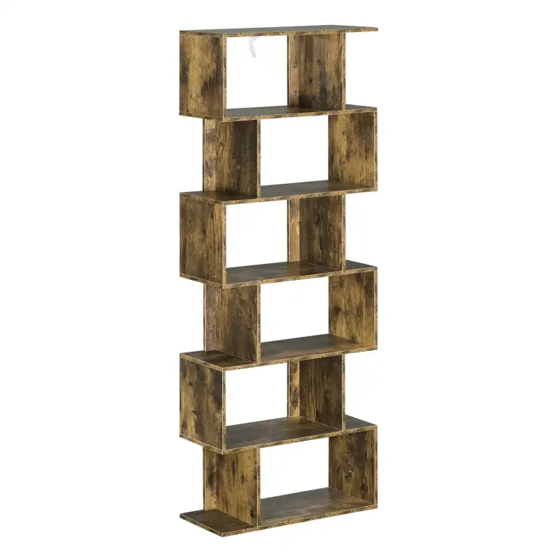 BukkitBow - Ruime Boekenkast - 6 Vakken - Stevig & Veilig - Ruimtebesparend - Multifunctioneel - 60x23,5x160CM