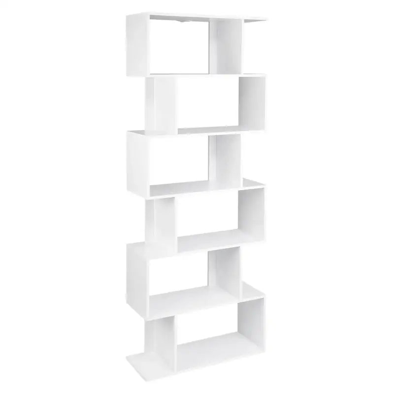 BukkitBow - Ruime Boekenkast - 6 Vakken - Stevig & Veilig - Ruimtebesparend - Multifunctioneel - 60x23,5x160CM