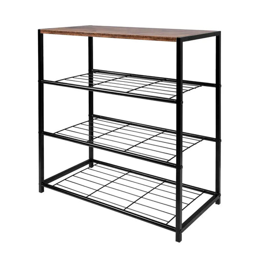 BukkitBow - Schoenenrek met Plank - Stevig en Stabiel - Geschikt als Decoratie Tafel - Multifunctioneel - 63x30x63cm