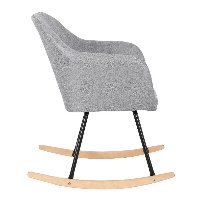 BukkitBow - Schommelstoel met Linnen of Fluwelen Zitting - Comfortabel en Ontspannend - Afmetingen: 80CM Hoog, Zithoogte 48CM, Zitgebied 40x40CM